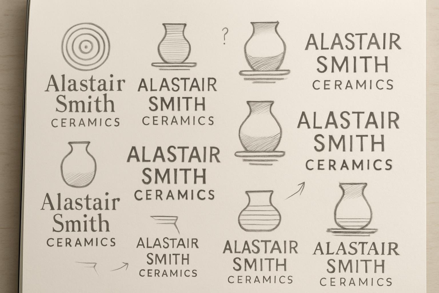 Logo concept sketches